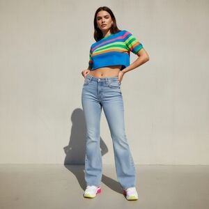 FRAME The Low Bootcut Denim Jeans - 90s Y2K  Rossum Light Wash Denim - Size 27